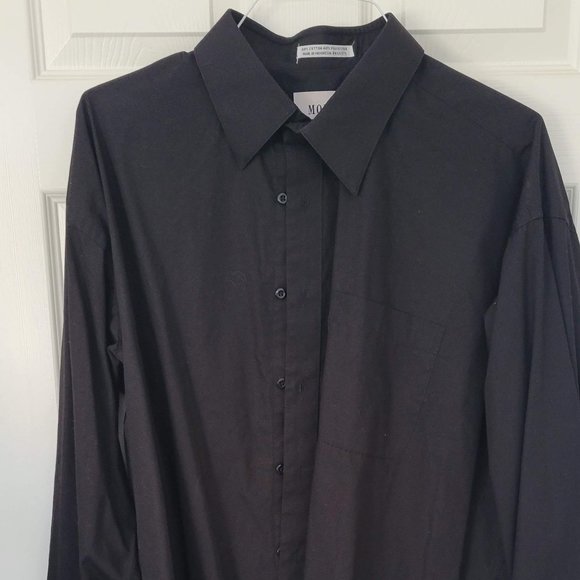 MODENA, Dark Grey Men's Dress Shirt, XXL - Picture 1 of 5
